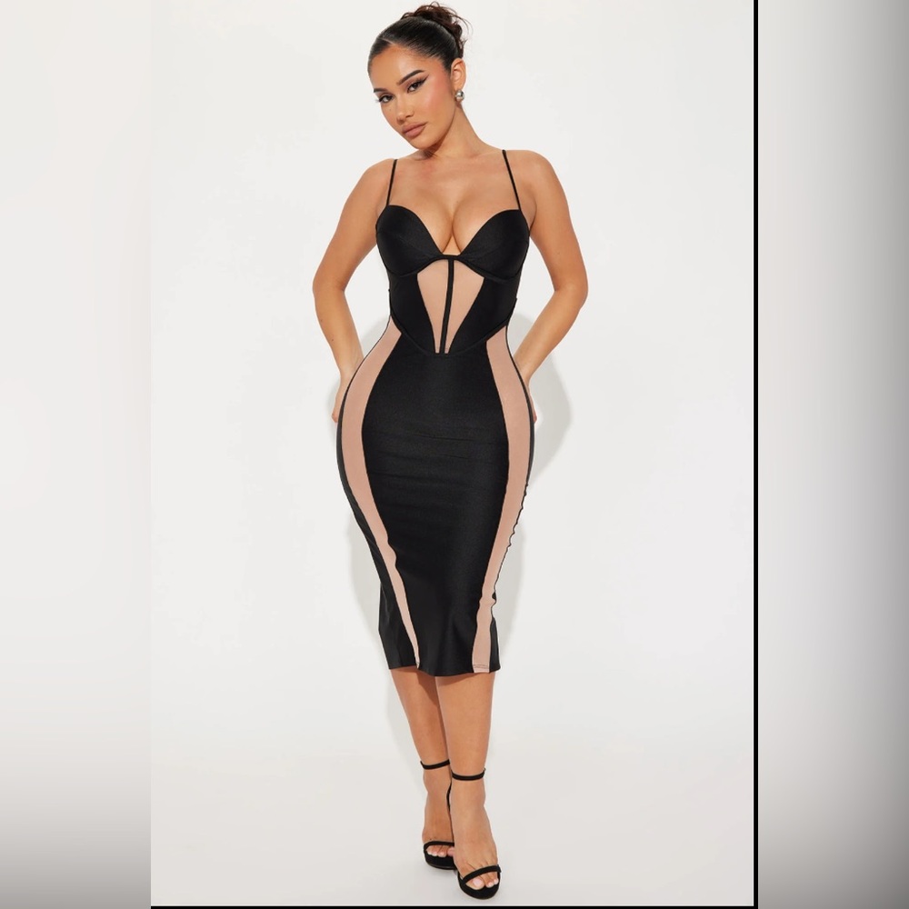 “Glamour Night Midi Dress”